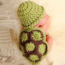 Load image into Gallery viewer, Baby Newborn Photography Props Dinosaur Costume Cartoon Knit Hat Pant Set Baby Newborn Photo Shoot Accessories