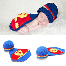 Load image into Gallery viewer, Baby Newborn Photography Props Dinosaur Costume Cartoon Knit Hat Pant Set Baby Newborn Photo Shoot Accessories