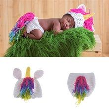 Load image into Gallery viewer, Baby Cap Deer Design Handmade Crochet Deer Costume Set Knitted Hats and Pants Newborn Photography Props Photo Shoot Caps Hats