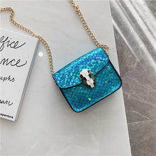 Load image into Gallery viewer, 3-12Y Baby Girls Bags Kids Children's New Fashion Wild Chain Princess Diagonal Cross Bag Children Portable Bucket Bag