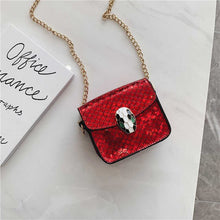 Load image into Gallery viewer, 3-12Y Baby Girls Bags Kids Children's New Fashion Wild Chain Princess Diagonal Cross Bag Children Portable Bucket Bag