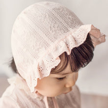 Load image into Gallery viewer, Cotton Lace Princess Sun Hat Baby Girls Lace Hat Kids Summer Hats Children Girls Sun Protective Caps