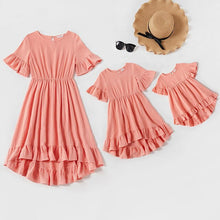 Load image into Gallery viewer, Mother daughter dresses Family matching Clothes Women Kids Girl Cotton and linen Dress mommy and me clothes Baby girls dress