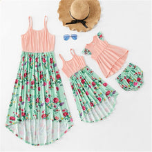 Load image into Gallery viewer, Mother daughter dresses Family matching Clothes Women Kids Girl Cotton and linen Dress mommy and me clothes Baby girls dress