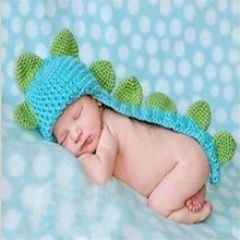 Load image into Gallery viewer, Baby Newborn Photography Props Dinosaur Costume Cartoon Knit Hat Pant Set Baby Newborn Photo Shoot Accessories
