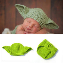 Load image into Gallery viewer, Baby Newborn Photography Props Dinosaur Costume Cartoon Knit Hat Pant Set Baby Newborn Photo Shoot Accessories
