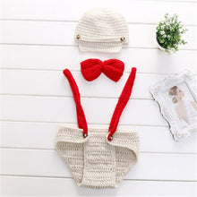 Load image into Gallery viewer, Baby Newborn Photography Props Dinosaur Costume Cartoon Knit Hat Pant Set Baby Newborn Photo Shoot Accessories
