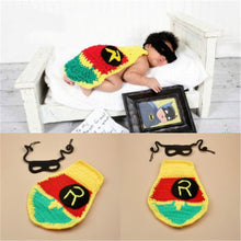 Load image into Gallery viewer, Baby Newborn Photography Props Dinosaur Costume Cartoon Knit Hat Pant Set Baby Newborn Photo Shoot Accessories
