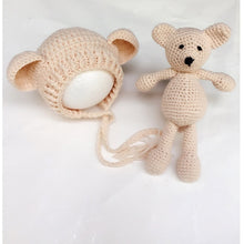 Load image into Gallery viewer, Baby Cap Deer Design Handmade Crochet Deer Costume Set Knitted Hats and Pants Newborn Photography Props Photo Shoot Caps Hats
