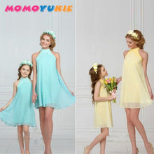 Load image into Gallery viewer, mom and kids couple look stripe family matching outfits Baby Girls clothes dress mother daughter Children dresses clothing look
