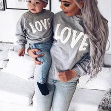 Load image into Gallery viewer, Spring Autumn Baby Boy Girl Cotton Letter Print Long Sleeve Mom Family Matching Sweatshirt Outerwear Clothes Hot Sale
