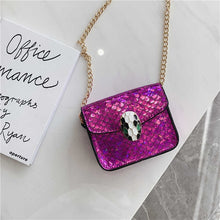 Load image into Gallery viewer, 3-12Y Baby Girls Bags Kids Children's New Fashion Wild Chain Princess Diagonal Cross Bag Children Portable Bucket Bag
