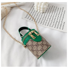 Load image into Gallery viewer, 3-12Y Baby Girls Bags Kids Children's New Fashion Wild Chain Princess Diagonal Cross Bag Children Portable Bucket Bag
