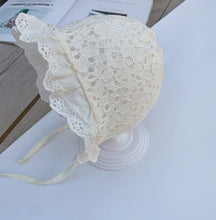 Load image into Gallery viewer, Cotton Lace Princess Sun Hat Baby Girls Lace Hat Kids Summer Hats Children Girls Sun Protective Caps
